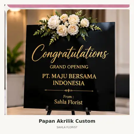 Papan Bunga Akrilik Indramayu